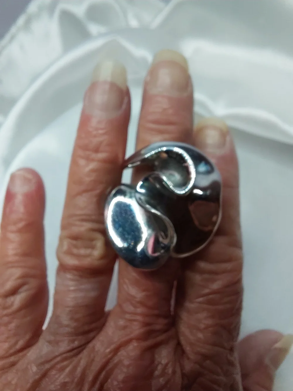 BOLD Silver Sculptural Statement Ring - Women Jewelry